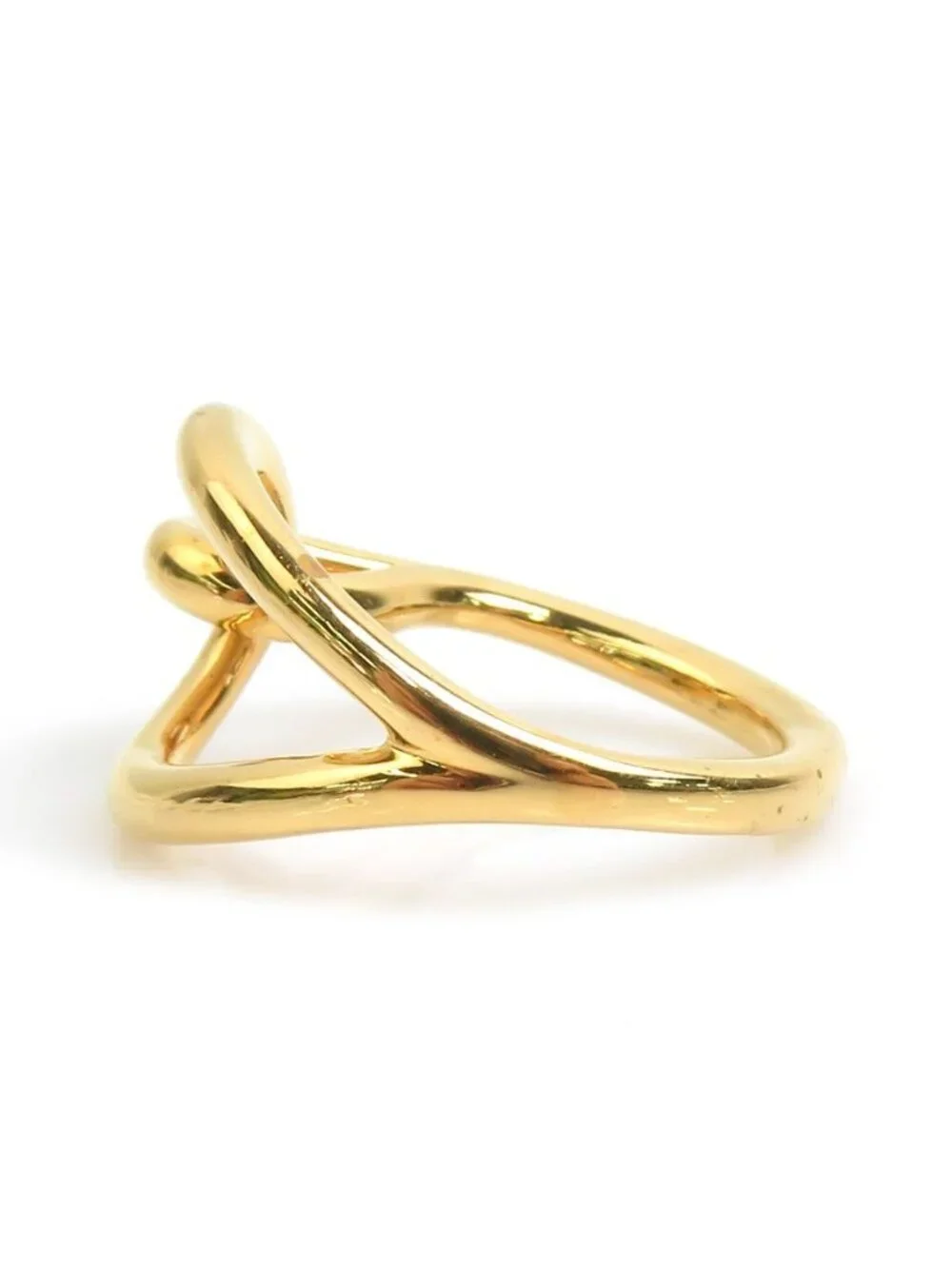 Hermes Scarf Ring Gold